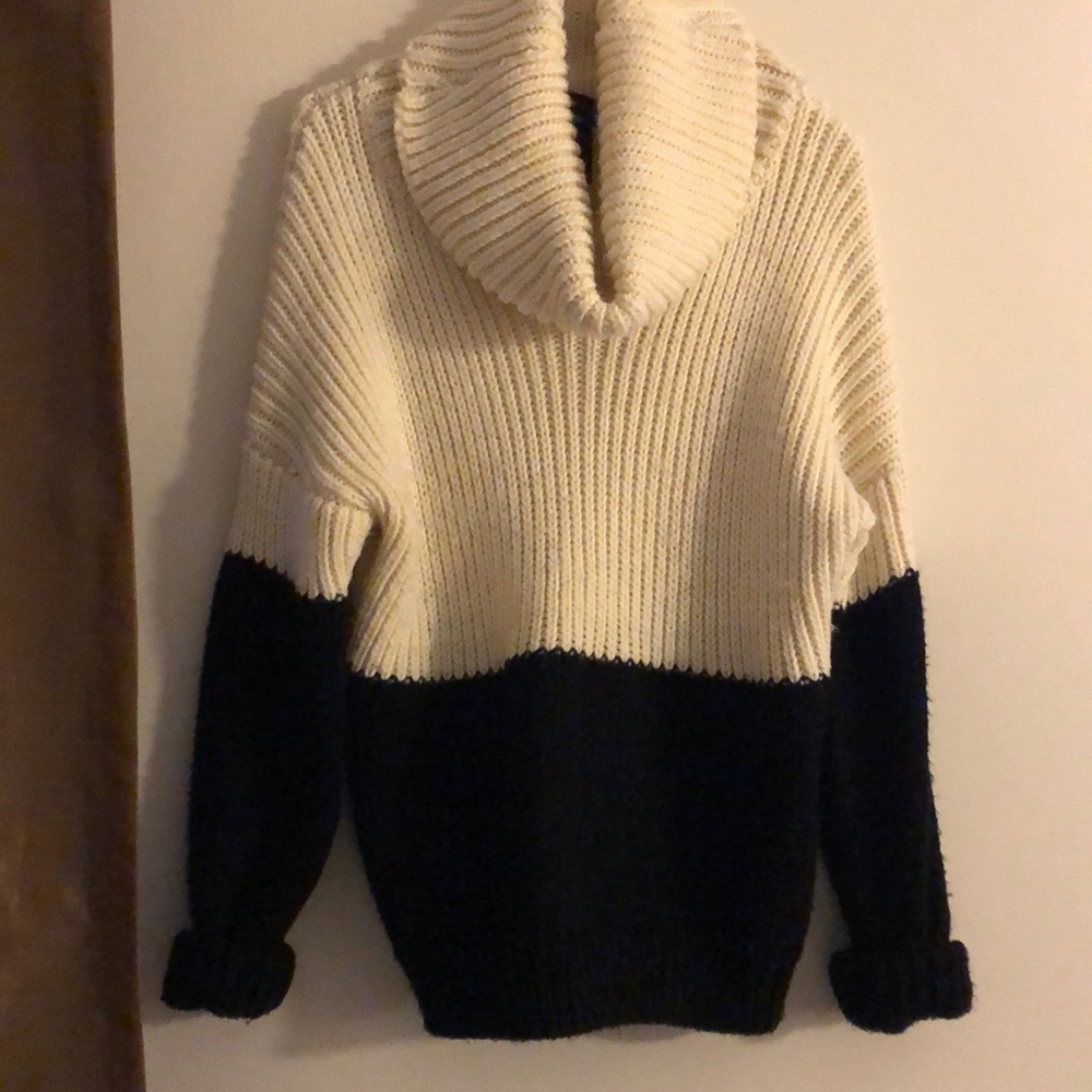 Cotton on black and white sweater
